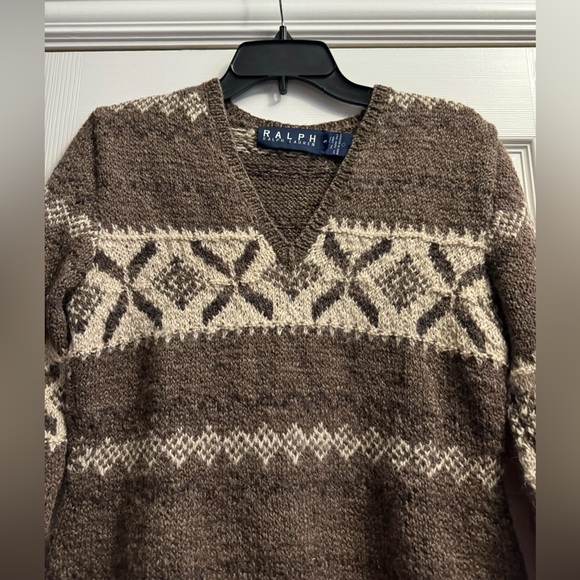 RALPH Ralph Lauren Vintage Southwest Print Aztec Wool Sweater Sz S - Picture 5 of 11